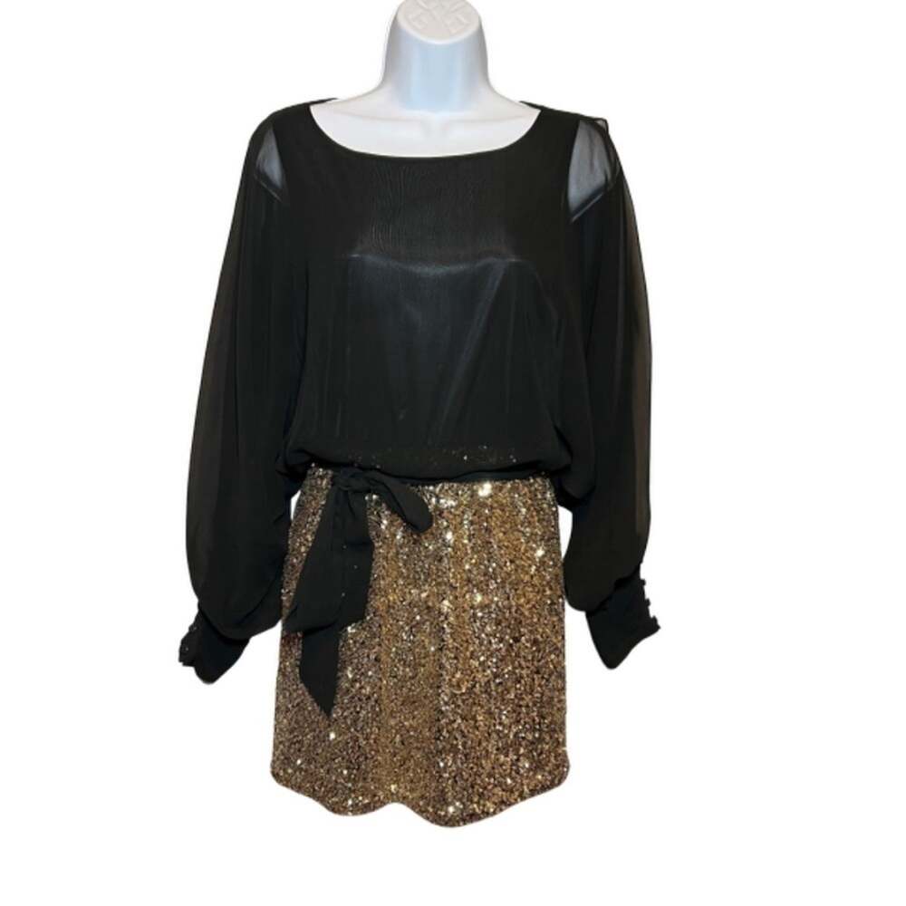 Xtaren Long Sleeve Sequin Dress, M, NWOT